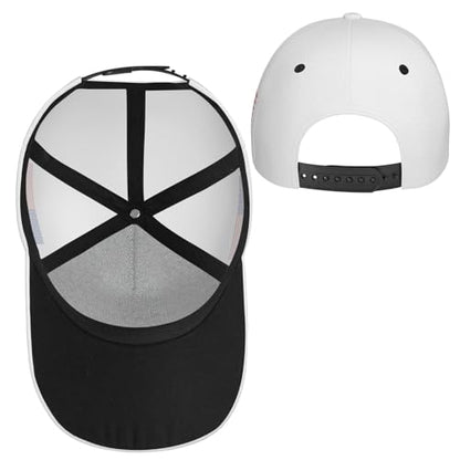 American Flag Baseball Caps Embroiderred USA Flag Patriotic Dad Hat Adjustable Trucker Hats for Men Women - color: Usa Flag White 1