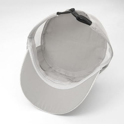 Cadet Army Cap Mesh Quick Qry Flat Top Cap Military Hat for Men Women - color: Light Gray