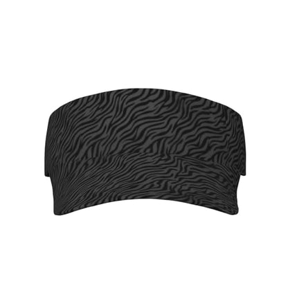 Adjustable Lightweight Open Top Sports Sun Visor Hat Cap for Golf Tennis - color: Dark Zebra