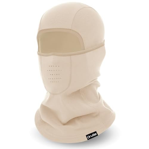 Breathable Balaclava Ski Mask for Men Women, Warm Winter Face Mask for Cold Weather Motorcycling Skiing Outdoor Work - color: Malt