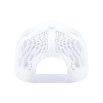 ZH 12 Pack Seamless Mesh Back Baseball Caps, 5 Panel Trucker Hats Bulk for Men and Women，Blank Caps - color: White