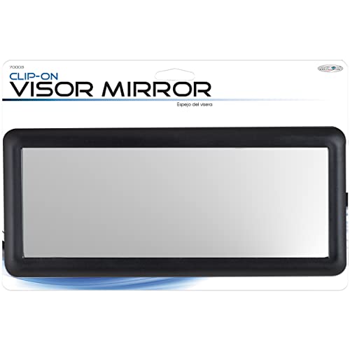 Custom Accessories Deluxe Sun Visor Mirror, 4” x 9”