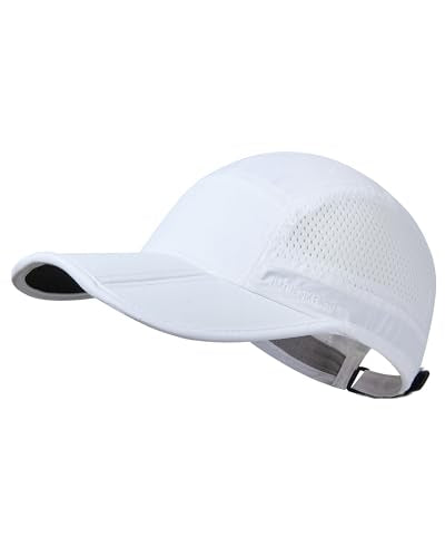 GADIEMKENSD Mens Folding Outdoor Hat Long Brim UPF 50+ Sun Protection - color: Folding White