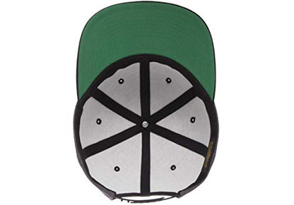 Flexfit Unisex Adult Yp Classics Premium Snapback Cap – 2-Tone - color: Dark Heather/Black