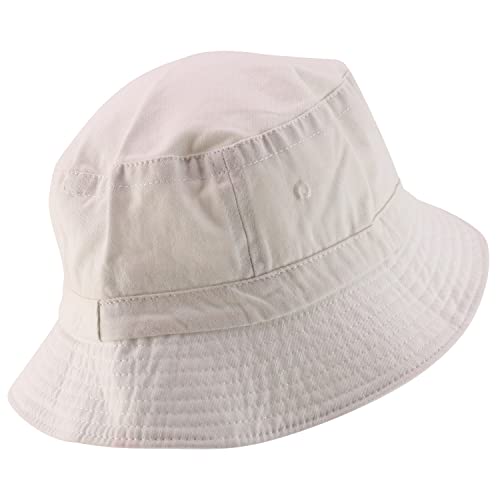 Armycrew XXL Oversize Pigment Dyed Washed Bucket Hat Fits Upto 3XL - color: White, size: X-Large-XX-Large