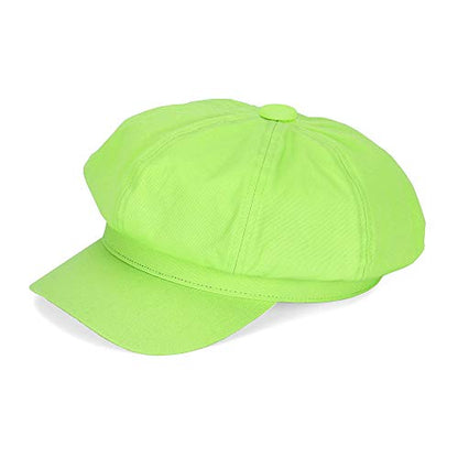Newsboy Cabbie Baker boy hat Beret Cap for Women Pageboy Visor Paperboy Hat Sailor Fiddler Hat Adjustable - color: Green