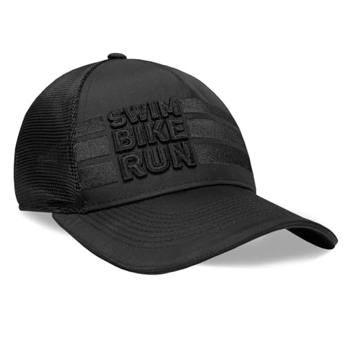 Headsweats Unisex Adult Performance Adjustable Trucker Hat for Men and Women - color: Black Tonal