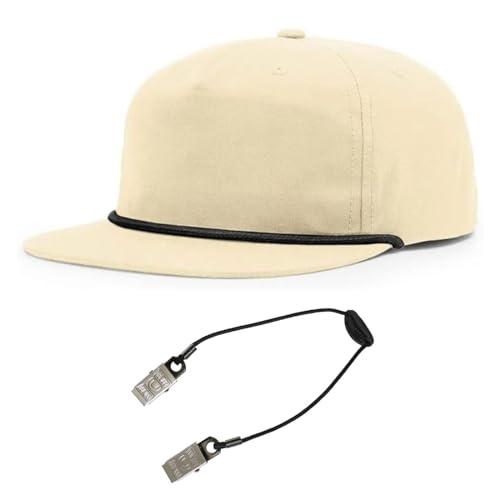Richardson 256 Umpqua Grandpa Flip-Up Stay Pinch Cap Bundle w/Cap Catcher - color: Birch W/ Black Rope