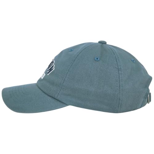E BY ELIDAN Boston EST 1630 Dad Hat, Embroidered Cotton Baseball Cap - color: Denim