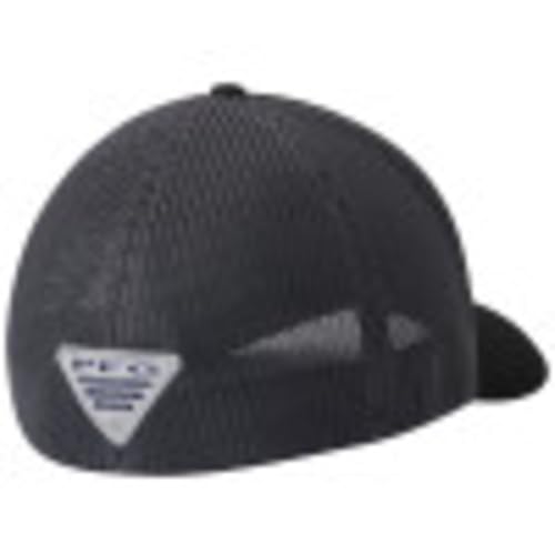 Columbia Unisex Adult PFG Logo Mesh Ball Cap - color: Black/Graphite, size: Large-X-Large