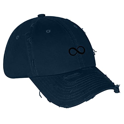 JPAK Infiniti Vintage Dad Hat Frayed Embroidered Cap Symbol Loop - color: Navy