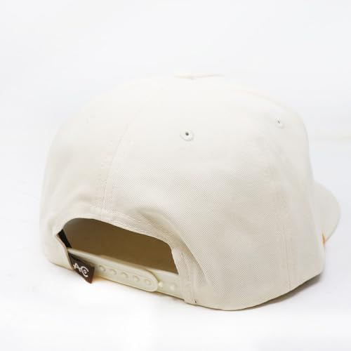 Longhorn Adjustable Snapback Western Hat - color: Cream - Solid Back