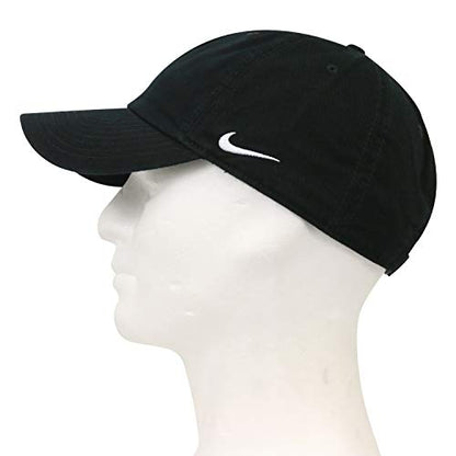 Nike Men's 518015-010 Tech Swoosh Cap - color: (Black/White 010)