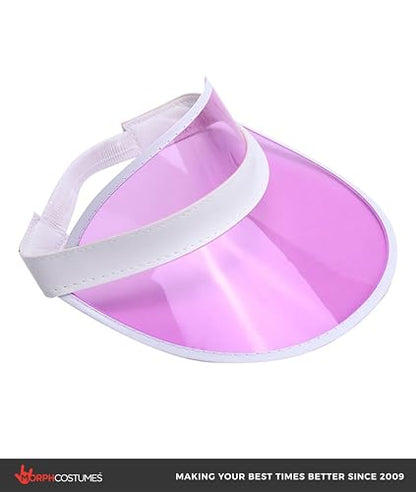 Nicky Bigs Novelties Poker Dealer Visor, Pink Plastic Halloween Costume