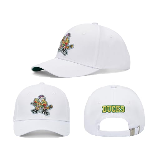 D-5 Mighty Ducks #96 Conway #99 Banks Baseball Cap - color: Blank White