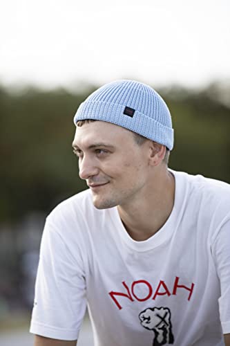 Fisherman Beanie Hats for Men Women,Knit Trawler Skull Cap,Watch Cap,Spring Fall Winter Warm Short Hats - color: (Cotton)-clear Sky-m
