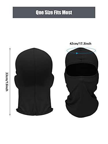 SATINIOR 9 Pcs Ski Mask Men Balaclava Pasa Montañas para Hombre Hood Protection Full Face Cover Cooling Neck Gaiter Bandana - color: Classic Colors