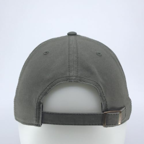 Washed Canvas Combed Cotton Unstructured Soft Crown Adjustable Dad Hat Baseball Cap - color: Canvas Olive Green