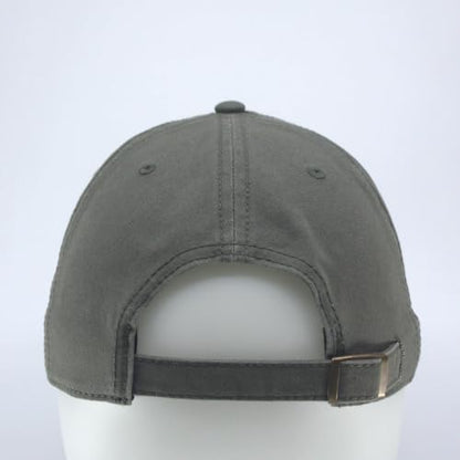 Washed Canvas Combed Cotton Unstructured Soft Crown Adjustable Dad Hat Baseball Cap - color: Canvas Olive Green
