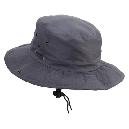 Extra Big Size Brushed Twill Aussie Hats - color: Charcoal, size: X-Large-XX-Large