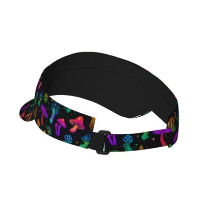 Leopard Print Sun Visor Hat Adjustable Sports Beach Cap for Men Women - color: 10