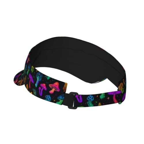 Leopard Print Sun Visor Hat Adjustable Sports Beach Cap for Men Women - color: 10