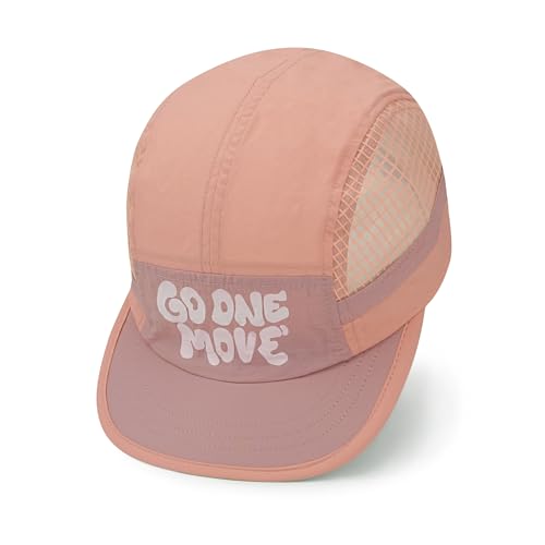 Clakllie Quick Dry 5 Panel Running Hat Breathable Mesh Hat Two-Tone Short Brim Hats Lightweight Baseball Cap Summer Sport Cap - color: Cdus-bssd2504-peach