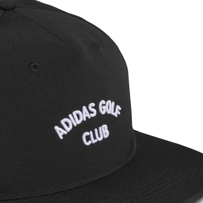 Adidas Unisex 5 Panel Crinkled Nylon Golf Hat - color: Black, size: One Size