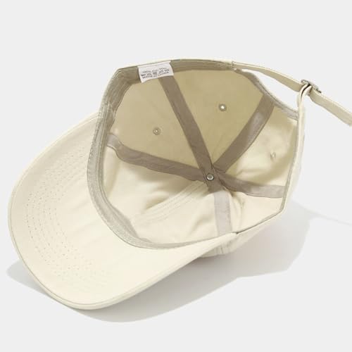 Women's Men's Fashion Baseball Cap Adjustable Strapback Hats Dad Hat Visor Sports Hat - color: Beige