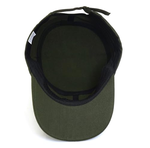 Unisex Basic Cadet Army Caps Everyday Military Style Hat - color: Army Green
