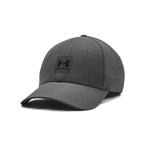 Under Armour Iso-Chill ArmourVent Stretch Fit Hat - color: (025) Castlerock / / Black, size: X-Large-XX-Large