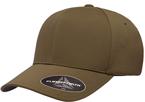 Flexfit Men's One Size Delta Seamless Cap, Maroon, Large-X-Large - color: Olive, size: Small-Medium