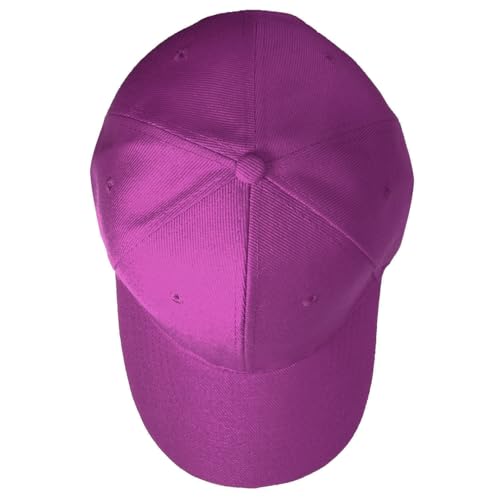 Falari Wholesale Bulk Lot 12-Pack Baseball Cap Adjustable Size Plain Blank Solid Color - color: Fuchsia