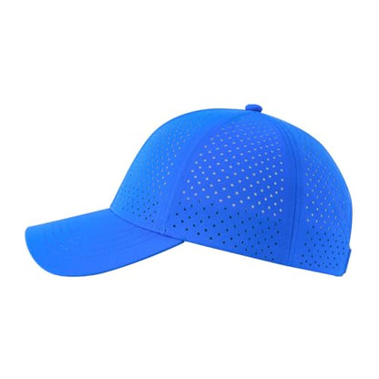 FEINION Men Laser Mesh Breathable Snapback Baseball Cap - color: Royal Blue