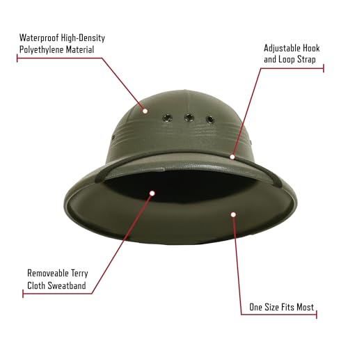 Rothco Pith Helmet - Safari-Style Hat for Sun Protection for Outdoor Adventures - color: White