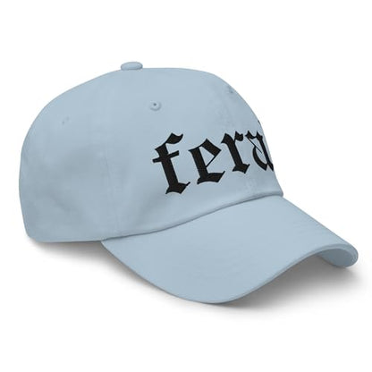 NX Feral Embroidered Curved Bill Cap Relaxed Fit Low Crown Adjustable Dad Hat - color: Light Blue