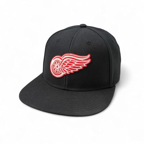 AMERICAN NEEDLE Officially Licensed NHL National Hockey League Archive 400 Adjustable Snapback Baseball Hat - color: Detroit Red Wings (Black)
