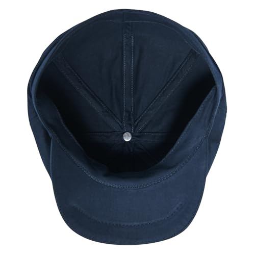 Toddler 8 Panel Cotton Newsboy Cap - color: Navy, size: 2-3T