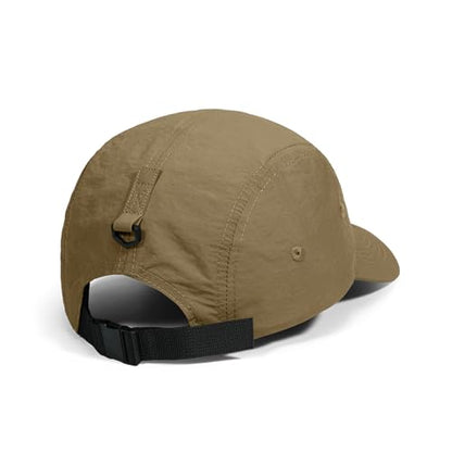 Clakllie Quick Dry Short Brim Cap for Men Lightweight 6 Panel Baseball Cap Golf Dad Hats Women's Running Trucker Hat - color: Khaki-gd50