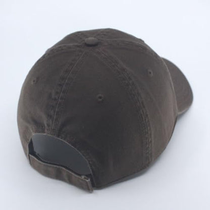 Classic Blank Dad Hat Cotton Adjustable Strap Baseball Cap - color: Brown