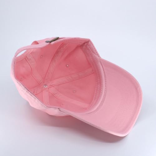 Classic Blank Dad Hat Cotton Adjustable Strap Baseball Cap - color: Ca Pink