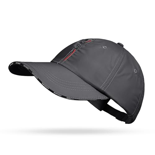 Croogo Quick Dry Running Hat Sun UPF 50+ Lightweight Baseball Cap for Men - color: Cp13-dark Gray