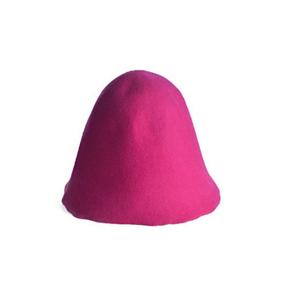 Wool Felt Cone Cloche Hood Millinery Hats Fascinators Block Base Body B107 - color: #6 Hot Pink