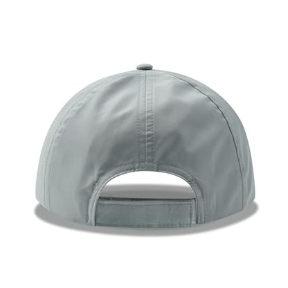 Clakllie Quick Dry 5 Panel Cap for Men Summer Folding Outdoor Hat Breathable Baseball Cap Unstructured Running Hiking Hats - color: Cduk-bssq2582-grey