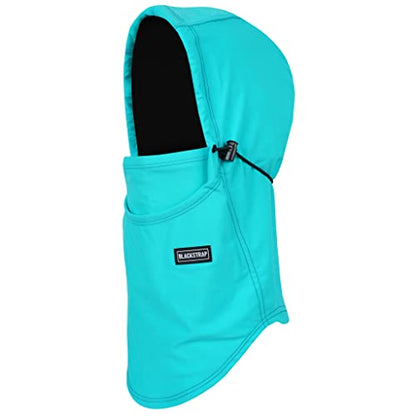 BLACKSTRAP Team Hood Dual Layer Adjustable Balaclava Ski Mask Compatible, Adult Unisex - color: Seafoam