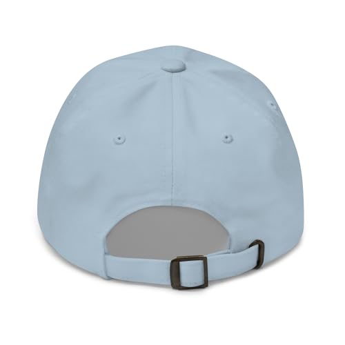 NX Feral Embroidered Curved Bill Cap Relaxed Fit Low Crown Adjustable Dad Hat - color: Light Blue