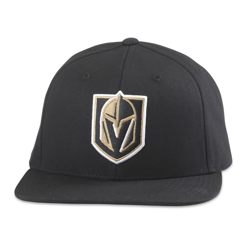 AMERICAN NEEDLE Officially Licensed NHL National Hockey League Archive 400 Adjustable Snapback Baseball Hat - color: Black (Vegas Golden Knights)
