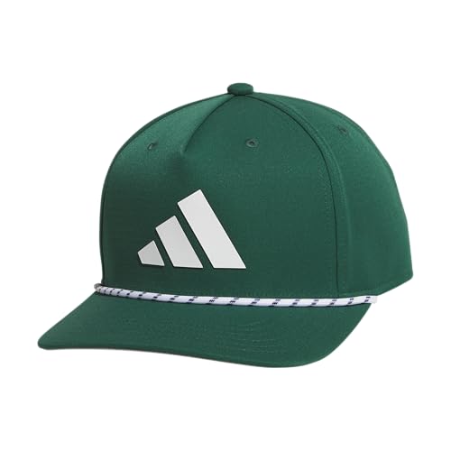 adidas Men's Midrange Snapback Hat - color: Collegiate Green/White/Dark Blue/2