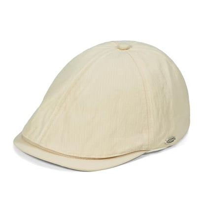 CLAPE Lightweight Breathable Flat Hat, Water-Resistant Newsboy Cap - color: Nb2609-beige
