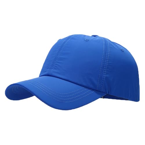 Waterproof Quick Dry Baseball Cap for Men Women Lightweight UV Protection Summer Hats for Outdoor Sports - color: Royal Blue